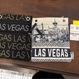 Robin Ruth Black and Cream Las Vegas Crossbody Bags